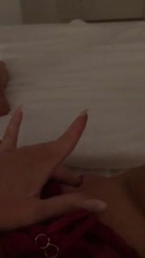 Naughty teen masturbates as she listens to parents fucking next door