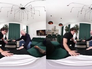 Any excuse to kiss, lick, suck and bang every other in a 3some - bottom POV VR