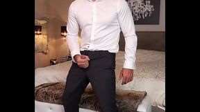 Classy Dressed And Jerking Off For You