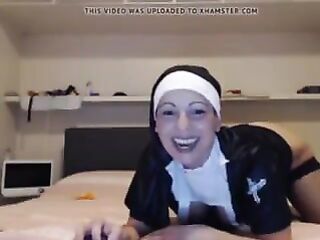 Lesbians nun horny show