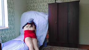 Femboy Homemade Red Dressed Model