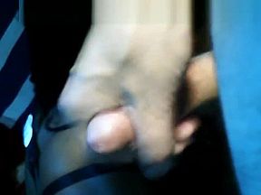 Bella blows me hard;Hot Ebony chick sucks White dick Gloryhole blowjob :)