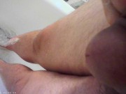 Pissing on Flour Covered Feet and Toes