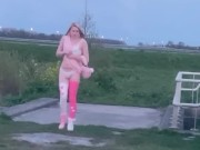 Sissy runs to the car but is too late!