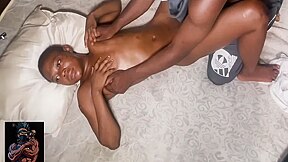 Hot Petit Boss Wanted A Massage From Me But Ended Up Taking My Dick To Stretch Her Pussy Out