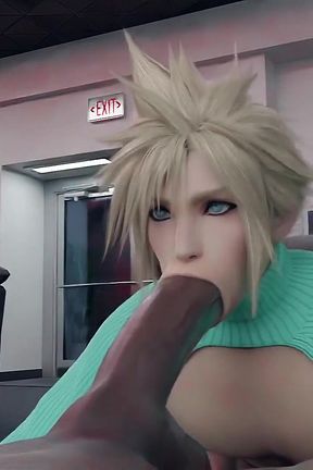 Cloud Blowjob Femboy Sex